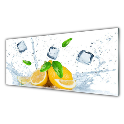 Billede glas Lemon Ice Cubes Kitchen