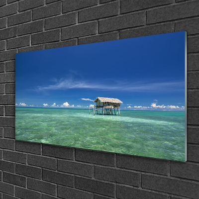 Glasbillede Sea Landscape