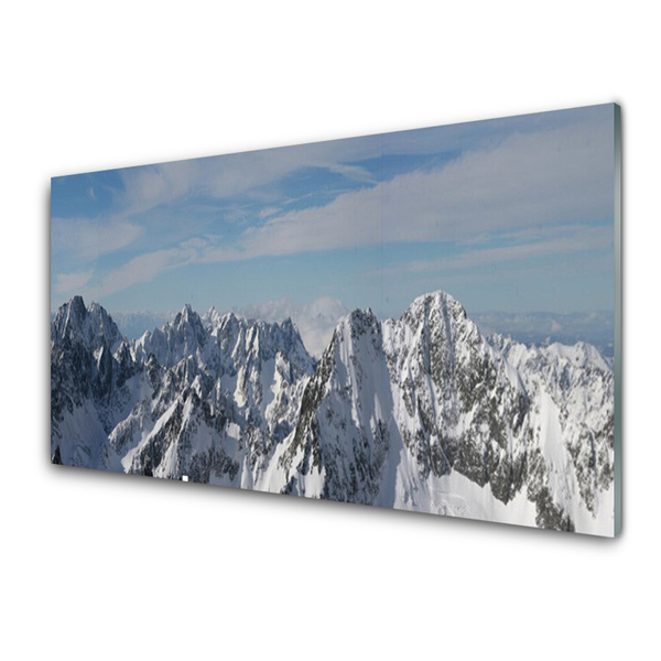 Glas billede Mountains Landscape