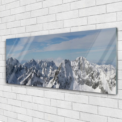 Glas billede Mountains Landscape