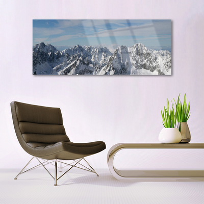 Glas billede Mountains Landscape