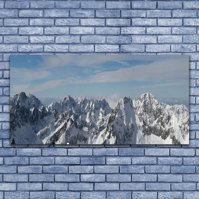 Glas billede Mountains Landscape