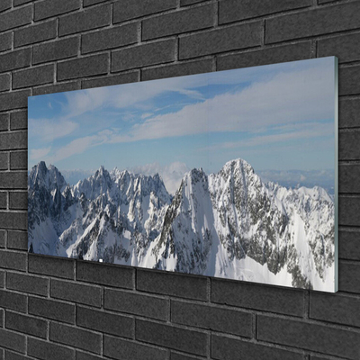 Glas billede Mountains Landscape