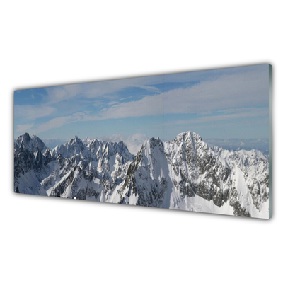 Glas billede Mountains Landscape