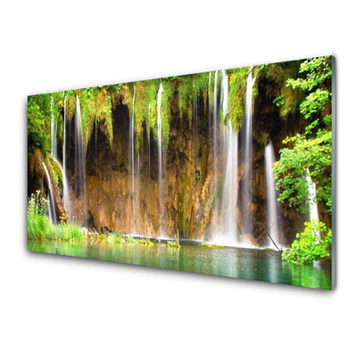 Billede i glas Waterfall Nature