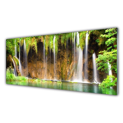 Billede i glas Waterfall Nature