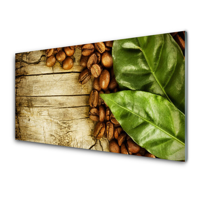 Glas billede Grains Coffee Leaves Kitchen