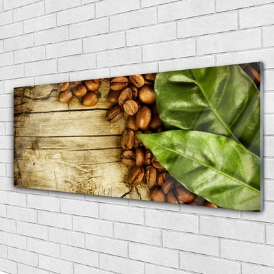 Glas billede Grains Coffee Leaves Kitchen