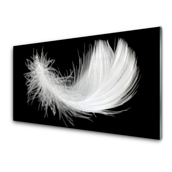 Glas billede Feather Art