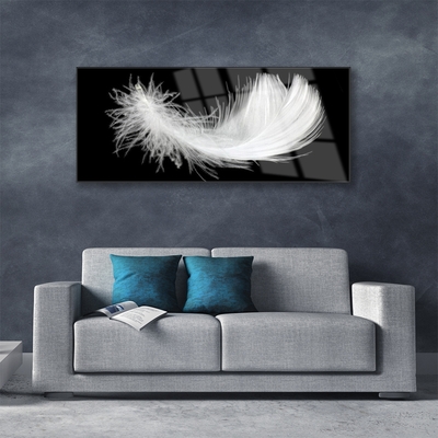 Glas billede Feather Art