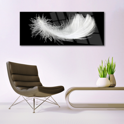 Glas billede Feather Art