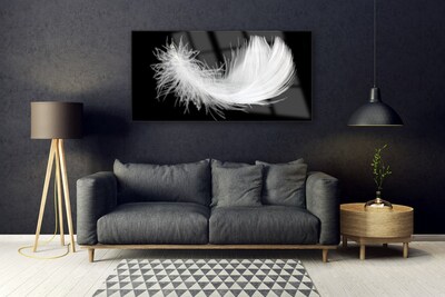 Glas billede Feather Art