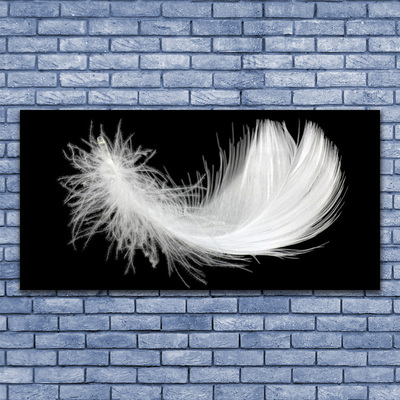 Glas billede Feather Art