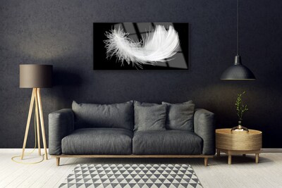 Glas billede Feather Art