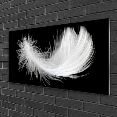 Glas billede Feather Art