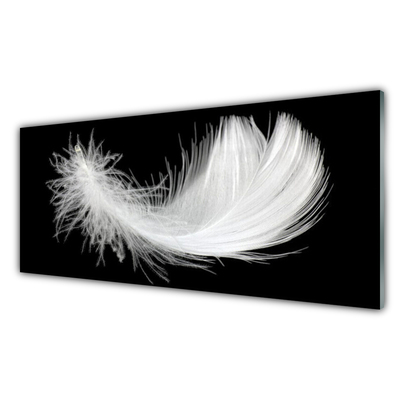 Glas billede Feather Art