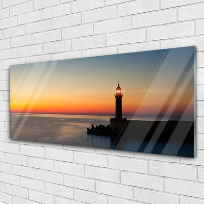 Billede glas Lighthouse Landscape