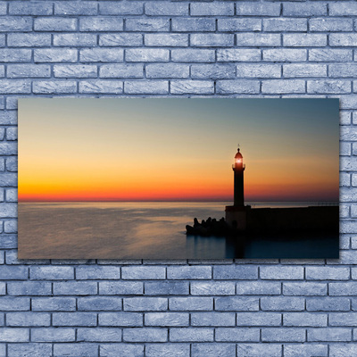 Billede glas Lighthouse Landscape