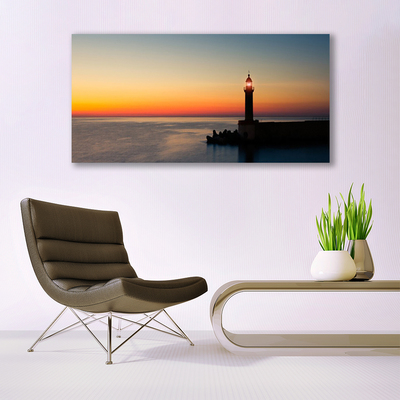 Billede glas Lighthouse Landscape