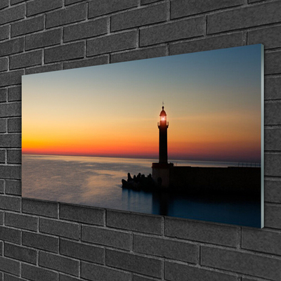 Billede glas Lighthouse Landscape