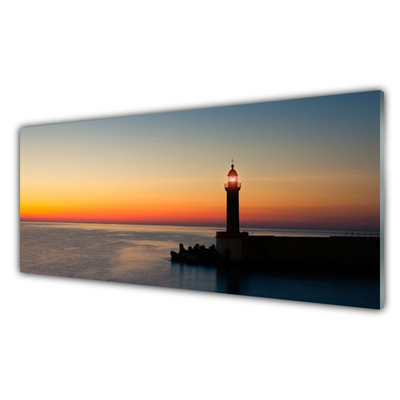 Billede glas Lighthouse Landscape