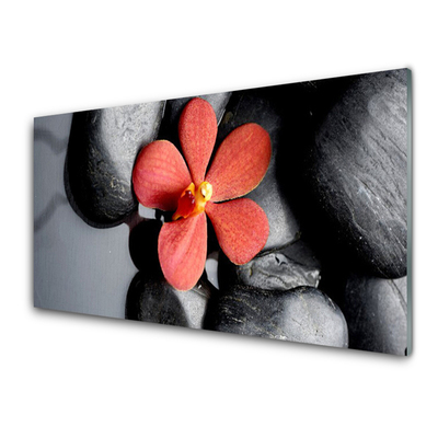 Billede i glas Flower Stones Art