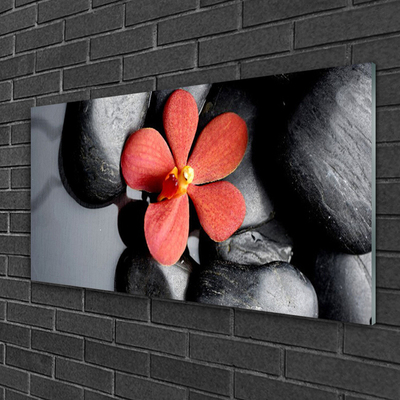 Billede i glas Flower Stones Art