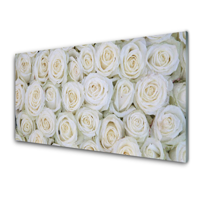 Billede i glas Roses Flowers Plant