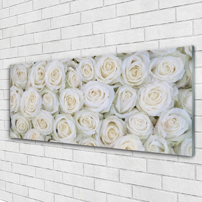 Billede i glas Roses Flowers Plant