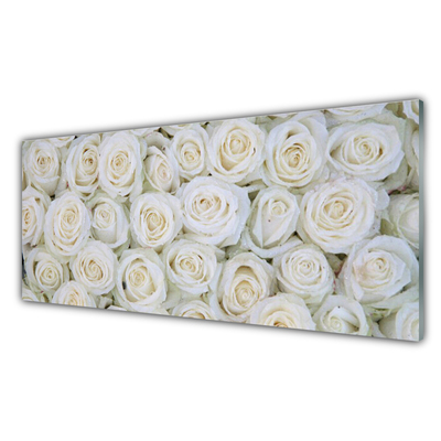 Billede i glas Roses Flowers Plant