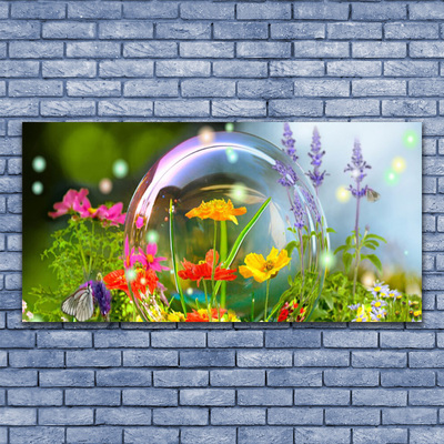 Billede glas Blomster Natur plante