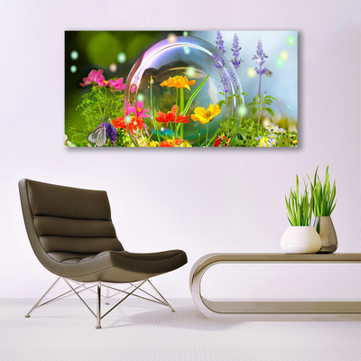 Billede glas Blomster Natur plante