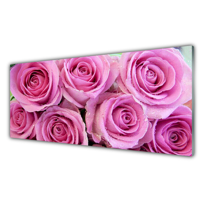 Glas billede Roses Flower Plant