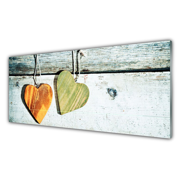 Glasbillede Heart Wood Art