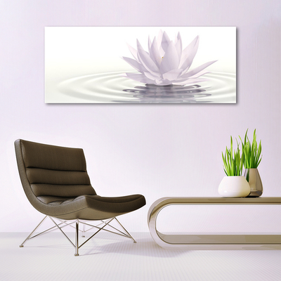 Glasbillede Flower Water Art