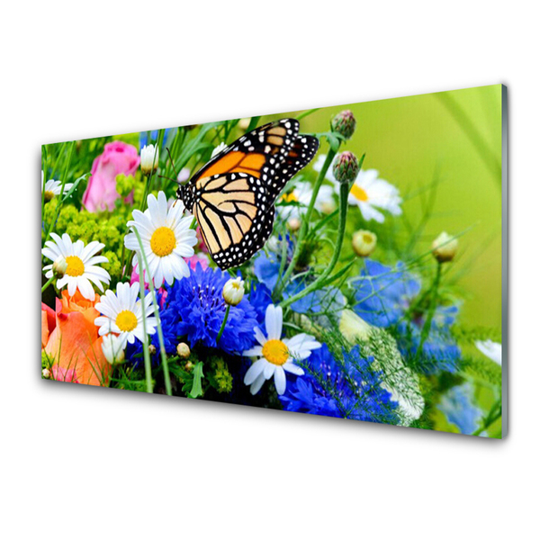 Glas billede Blomster Natur Plante