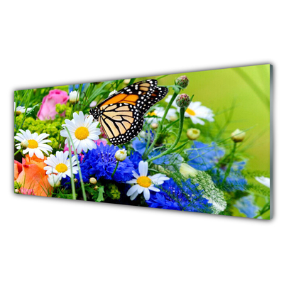 Glas billede Blomster Natur Plante