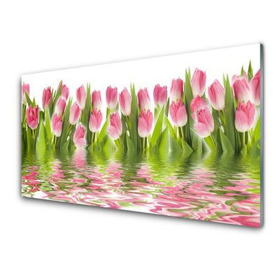 Billede glas Tulipaner Planter Natur