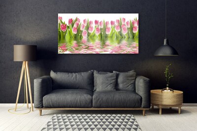 Billede glas Tulipaner Planter Natur