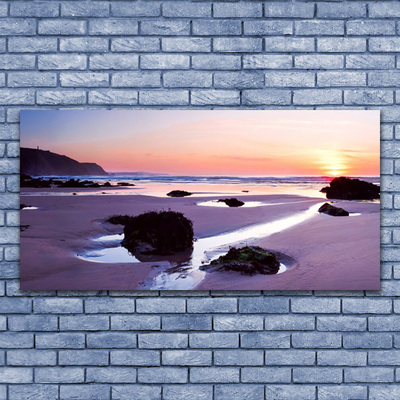 Glasfoto Beach Landscape