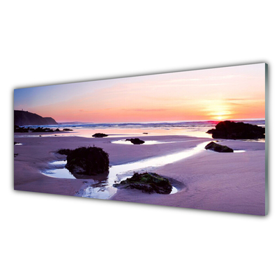 Glasfoto Beach Landscape