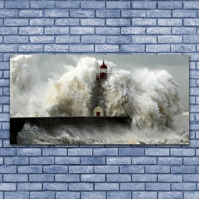 Billede glas Lighthouse Landscape