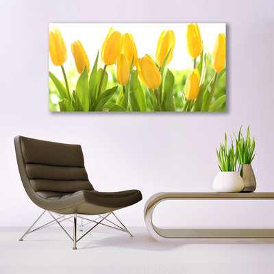 Billede i glas Tulipaner Blomster Plante