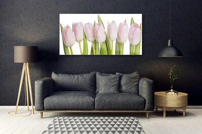 Billede glas Tulipaner Blomster Plante