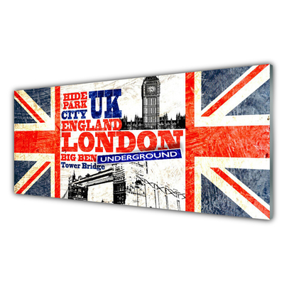 Glasfoto London Flag Art