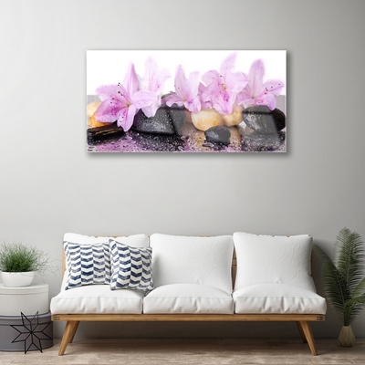 Billede glas Pink Lily Flower