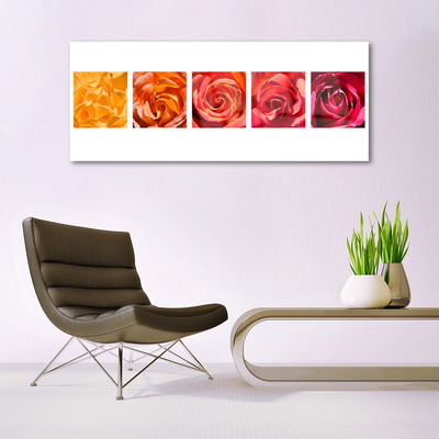 Glas billede Roses Flowers Plant