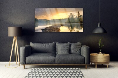 Billede i glas Lake Pond Landscape