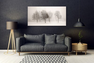 Billede i glas Snow Trees Landscape