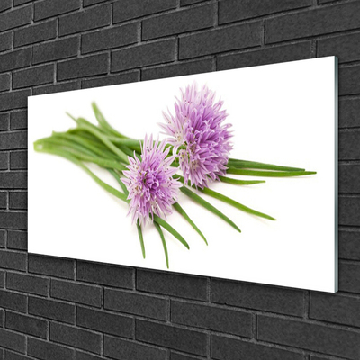 Glasfoto Blomster Plante Natur